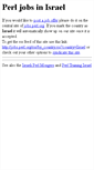 Mobile Screenshot of jobs.perl.org.il