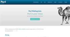 Desktop Screenshot of lists.perl.org