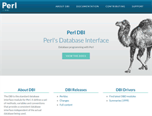 Tablet Screenshot of dbi.perl.org